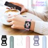 6 Pack Sport Bands Compatible with Apple Watch Band 38mm 40mm 41mm 42mm 44mm 45mm 49mm,Soft Silicone Waterproof Strap for iWatch Ultra2 Series 9 Ultra 8 7 6 5 4 3 2 1 SE Women Men