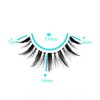 MIKIWI Manga Lashes, Clear Band Anime Lashes 4 Pack, Spiky Anime False Eyelashes Natural Look, Japanese Lashes Looks Like Cluster Manga Lashes Individual, Reusable Cosplay Wispy Strip Eyelashes