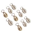 10 Pack Shell Headpiece Hair Clips for Women, Seashell Pendant Hair Slide Stylish Ponytail Hair Braid Rings Hair DIY Jewelry Accessories Prom (Gold)
