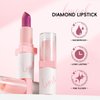 HOSAILY Metallic Hot Pink Lipstick Long Lasting, High Shine Glitter Diamond Creamy Lipstick Transfer Proof, Shimmer High Impact Lip Color Full Coverage Non Stick Cup Lightweight Lip Makeup#22