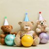 Panitay 40 Pcs Colorful Mini Party Hats Small Party Hats for Stuffed Animals Paper Cone Tiny Birthday Hats Games Accessories (Cute Style)
