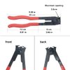 CV Joint Axle Boot Clamp Pliers with 20pcs Stainless Steel Universal Adjustable Axle Boot CV Joint Bands Drive Axle Shaft Joint Crimp Clamps Fit for Most Cars