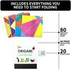 Fun With: Folded Fun - Beginner's Origami - Activity Set to Learn Origami, 80 Sheets of Origami Paper, 20 Googly Eyes, DIY Arts & Crafts, Kids Ages 8+