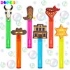 uoyoi Western Cowboy Party Favors,24Pcs Cute Cowboy Bubble Wand for Western Birthday Party Supplies,Classroom Prizes Pinata Goodie Bag Stuffers Gifts