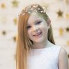 Yolev Flower Girl Headpiece - Bridal Bridesmaid Hair Accessories for Kids: White Flower Headband and Party Headdress