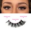 MIKIWI False Eyelashes Clear Band Fluffy Curly Eyelashes Soft and Lightweight Lashes 7 Pairs Wispy Lashes(GL10)