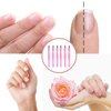 Cuticle knife Trimmer, 24 Pack Cuticle ForkTrimmer Nail Cuticle Remover Trimmer Pusher Dead Skin with Double Head V-Shaped Fork Manicure Pedicure Cleaner Care Tools for Home and Nail Shop (P)