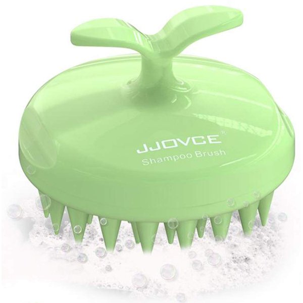 JJOVCE Hair Scalp Massager Shampoo Brush, Shampoo Brush Comfortable for All Hair Type (Black)