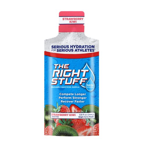 The Right Stuff electrolyte drink concentrate - 10 Pouch Box - Strawberry Kiwi