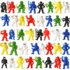 Chivao Mini Ninja Figurines (100 Pack) - Assorted Warriors, Party Favors, Cake Toppers & Playset for Ninja Birthdays