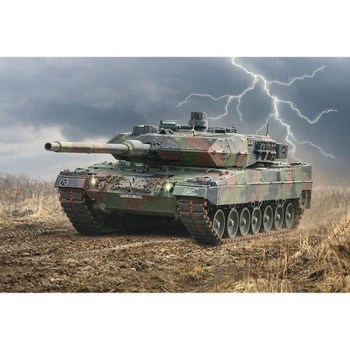 Italeri 6567S 6567S-1:35 Leopard 2A6, Model Building, Building kit, Stand Model Making, Crafts, Hobby, Gluing, Plastic kit, unpainted