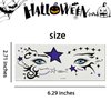 Halloween Face Temporary Tattoos Face Stickers Day of the Dead Makeup Tattoo Stickers Eye Shadow Stickers Spider Spiderweb Temporary Face Stickers for Women Halloween Accessories Tattoo Decals 10Pcs