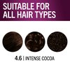 Schwarzkopf Keratin Color Permanent Hair Color, 4.6 Intense Cocoa, 1 Application - Salon Inspired Permanent Hair Dye, for up to 80% Less Breakage vs Untreated Hair and up to 100% Gray Coverage