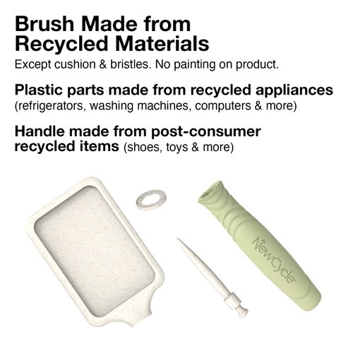 Olivia Garden NewCycle Ionic bristles Cushion Hair Brush and made from 100% recycled material (except bristles and cushion)