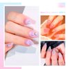 krofaue Short Almond Nails - 240Pcs Almond Clear Nail Tips, 12 Sizes Artificial Acrylic False Nails, Full Cover Press on Nails for Home DIY & Nail Tips Art