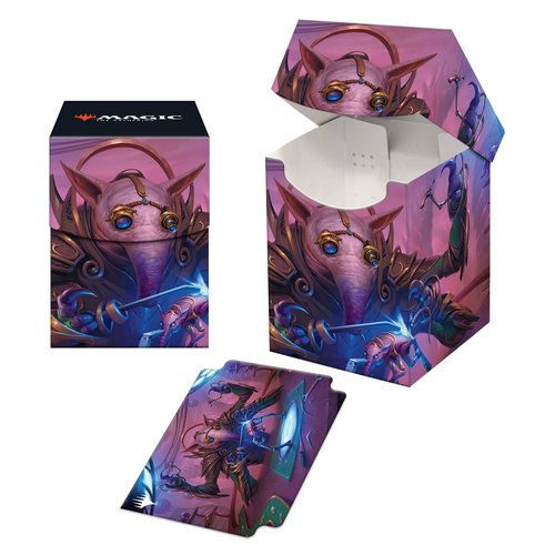 Ultra Pro - March of the Machine 100+ Deck Box ft. Gimbal, Gremlin Prodigy for MTG, Store & Protect Gaming Cards, Valuable Trading Cards, Self Locking Lid, Store 100 Double Sleeved Cards