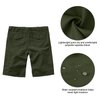 linlon Kids' Cargo Pants, Boy's Casual Outdoor Quick Dry Waterproof Hiking Climbing Convertible Trousers #9035-Army Green-L