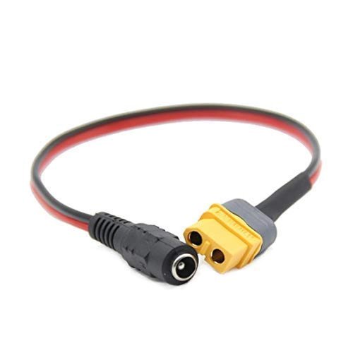 FEICHAO 1x FPV Goggles B6 Charger Battery Charging Cable Adapter XT60 XT30 Plug to DC 5.5 2.1mm Compatible with Fatshark for Skyzone 03 FPV Accessories (for XT60)