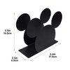 Finex Mickey Mouse Head Stainless Steel Napkin Holder Stand for kitchen table party (Black)