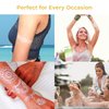 White Lace Temporary Tattoos for Women Teens Girls - 9 Sheets White Lace Fake Stickers - Bride Wedding Cool Tattoo Designs Jewelry Tattoos - 100+ White Flash Realistic Waterproof Transfer