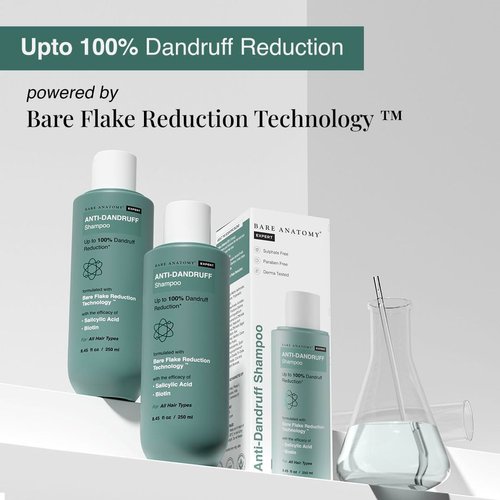Bare Anatomy Expert Anti-Dandruff Shampoo Targets Oily Scalp And Sheds Dry Flakes Clears away dandruff flakes Relieves from excessive oil 8.4 Ounce