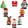 Vicketoy 8 Pack Christmas Wind Up Toys Assortment, Mini Jumping Walking Clockwork Toys for Christmas Party Favors Goody Bag Filler Christmas Stocking Stuffers (#B)