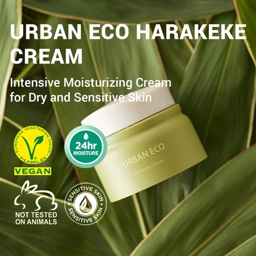 THESAEM Urban Eco Harakeke Cream 1.69oz. – Vegan Face Moisturizer with Harakeke Extracts and Hyaluronic Acid - Soft Melting Texture Facial Cream for Hydration and Intense Nourishment