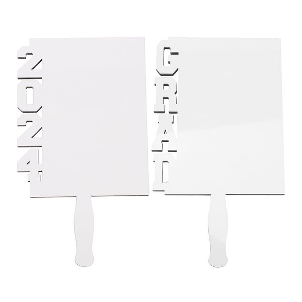 LUOZZY 2 Pcs Graduation Sublimation Blanks 2024 Sublimation Graduation Photo Frame for DIY 2024 Graduation Picture Frame Graduation Desktop Decorations (B)