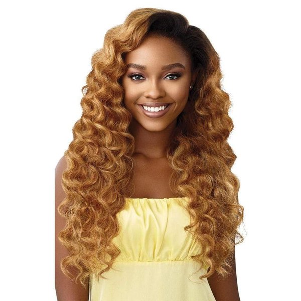 Outre Converti Cap Synthetic Wig - WAVY BABY (1B Off Black)