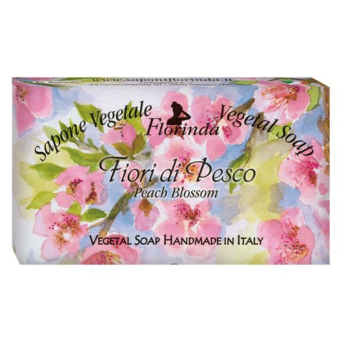 Florinda Floral Notes Peach Blossom Vegetal Soap Bar 100 G 3.5 Oz