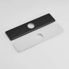 Bathfinesse 10" Kitchen or Bathroom Sink Faucet Black Hole Cover Deck Plate Square Stainless Steel Escutcheon for Covering Unused Mounting Holes,P-111-B