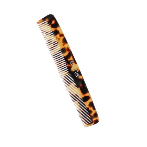 ZEUS Handmade Saw Cut Beard Comb – Mustache & Beard Grooming Comb for Men (Tortoiseshell) V12