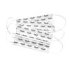 Simple Lash Print Disposable Face Mask | 50 Pack | Lash Eyelash Pattern Printed 3D Volume Design for Lash Care Artist Technician