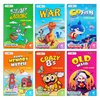 Upgraded Kids Card Games Pack, 6 Decks, Go Fish, Old Maid, Crazy Eights, Memory Match, Slap Jack, War, Playing Cards, Easter Basket Stuffers, Stocking Stuffers