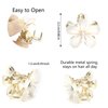 ACO-UINT 20 Pcs Small Flower Hair Clips for Women, White Flower Clips Non-slip Flower Claw Clip, Cute Clips for Hair 90s Hair Accessories for Women Girls