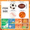 LiYiQ 24Pcs Sports Stress Balls Basketball Soccer Football Stress Ball for Kids 2.36 Inch Baseball Foam Bouncy Balls Bulk Fun Balls Party Favors Sports Party Favors for Kids Classroom Exchange