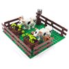 Sufeasdf Farm Animals Zoo Building Block Set A, Farm Animal Building Toys, Sheep, Horse Farm, Chicken Coop, Panda, Giraffe, Cowshed, Duck Pond, Compatible with Lego 853792 Accessory for Ages 6-12