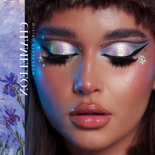 DE'LANCI Duochrome Pressed Eyeshadow, Highly Pigmented Multichrome Shimmer Eyeshadow, Smooth Texture Blendable Gemstone Eye Shadow, Long-Lasting Dreamland Eye Shadow, Talc & Cruelty Free, 06