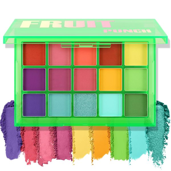 Boobeen 15 Colors Eyeshadow Palette Makeup Shimmer Matte Colorful Eye Shadow Powder Palette Gift Kit, Ultra Pigmented Blendable Long Lasting Waterproof, Bright Vibrant Colors Shades