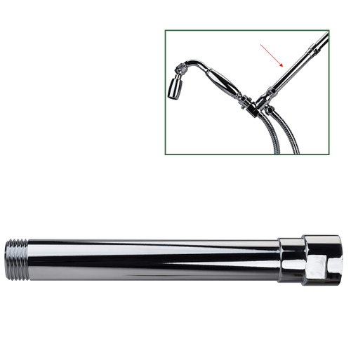 High Sierra Showerheads E-Z Reach Solid Metal Shower Arm Extension, Chrome Finish, 6"