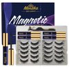 3D Magnetic Eyelashes with Eyeliner Kit,10 Pairs Magnetic Lashes and Eyeliner Kit with Applicator,Updated 3D Natural Looking Strongest, Waterproof,Reusable False Lashes Easy to Use