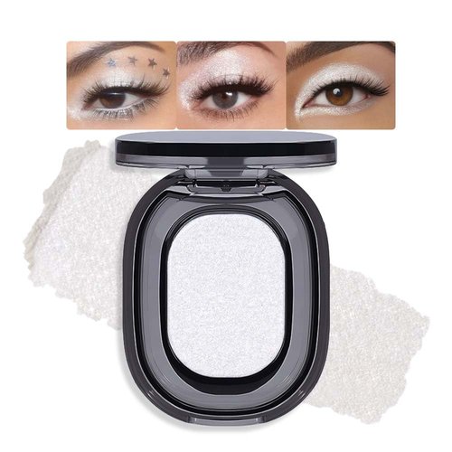 HHLTOH Single Color Glitter Eyeshadow (02#, 1 Count (Pack of 1))