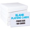 IMAGAME White Blank Playing Cards – 180PCS DIY Flash Cards, Game Cards, Study Learning Cards, Message Card, Thank You Card, Gift Card, Word Cards for Writing, Drawing – Poker Size