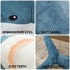 Kekeso Giant Shark Plush Pillow Soft Toy Stuffed Blue Shark Animal Pillow Comfortable Sleeping Pillow Back Cushion Doll Gift for Kids (Blue, 60cm/23.62inch)