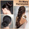 TsMADDTs Hair Pins for Women, 2.4 Inch U Shaped Hair Pin 50Pcs Brown and 50Pcs Balck Ballet Bun Pin with Storage Box