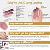 YTD Likomey Color Changing Gel Nail Polish,15ml Translucent Nude Pink Burgundy Red Mood Temperature Change Color Christmas Winter Ombre Thermal Salon Home Nail Art Manicure UV Nail Gel Varnish,WB08