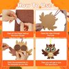 12 Pack Fall Religious Craft Kits for Kids Make You Own Fall Animal Foam Stickers Autumn Animals Crafts Sticker Fall Arts and Crafts DIY for Kids Boys Girls Party Supplies Thanksgiving Decoration