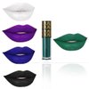 Kilshye Matte Liquid Lipstick Halloween Lipsticks Gothic Pigment Lip Gloss Velvet Lipglaze Costume Lips Cosmestis for Women and Girls Pack of 1 (Green)