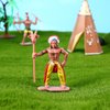 Totority Indians Action Figure Model Playset: 13pcs Native Figures Decoration Wild West Adornments for 15+