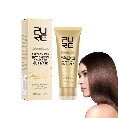 Grospe Hair Mask - 8s Revitalizes Hot Dyeing Damaged Hair Professional Keratin Treatment Instantly Smooths Frizz Daily Care Perm And Dye Repair Conditioner - 70 ml